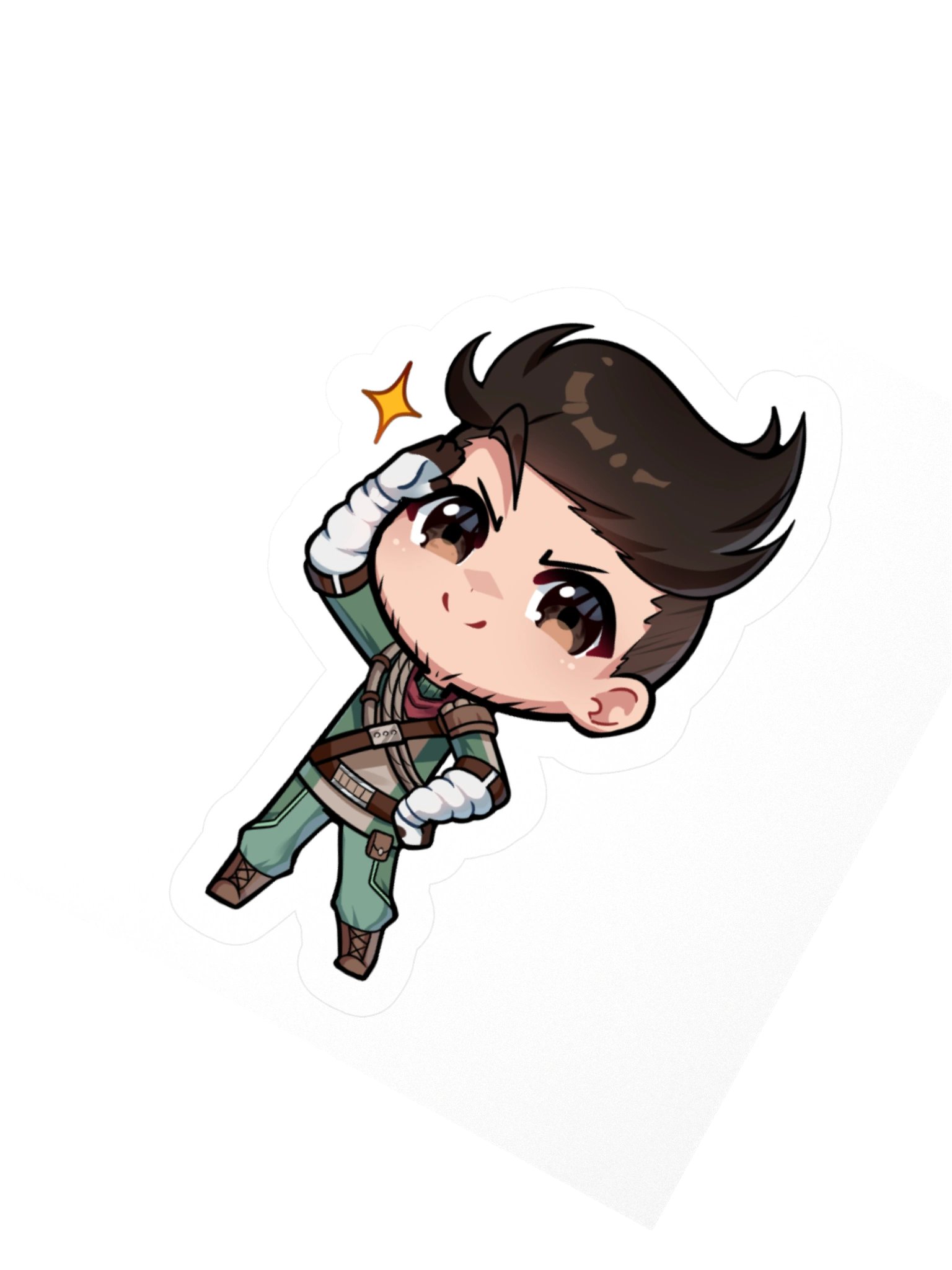 Hunter Salute Chibi Sticker product image (5)