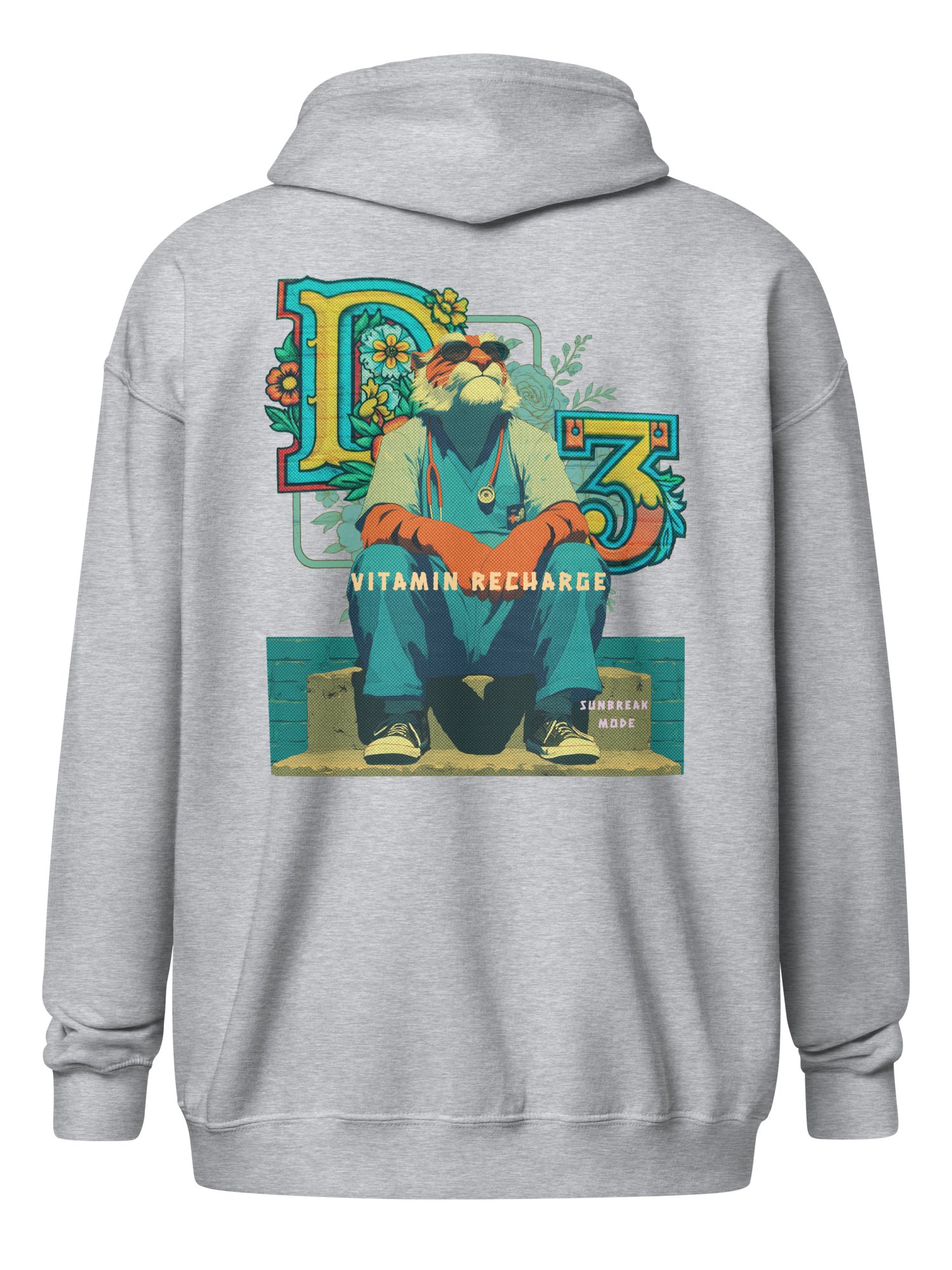 Funny Tiger Nurse Zip Up Hoodie. product image (9)