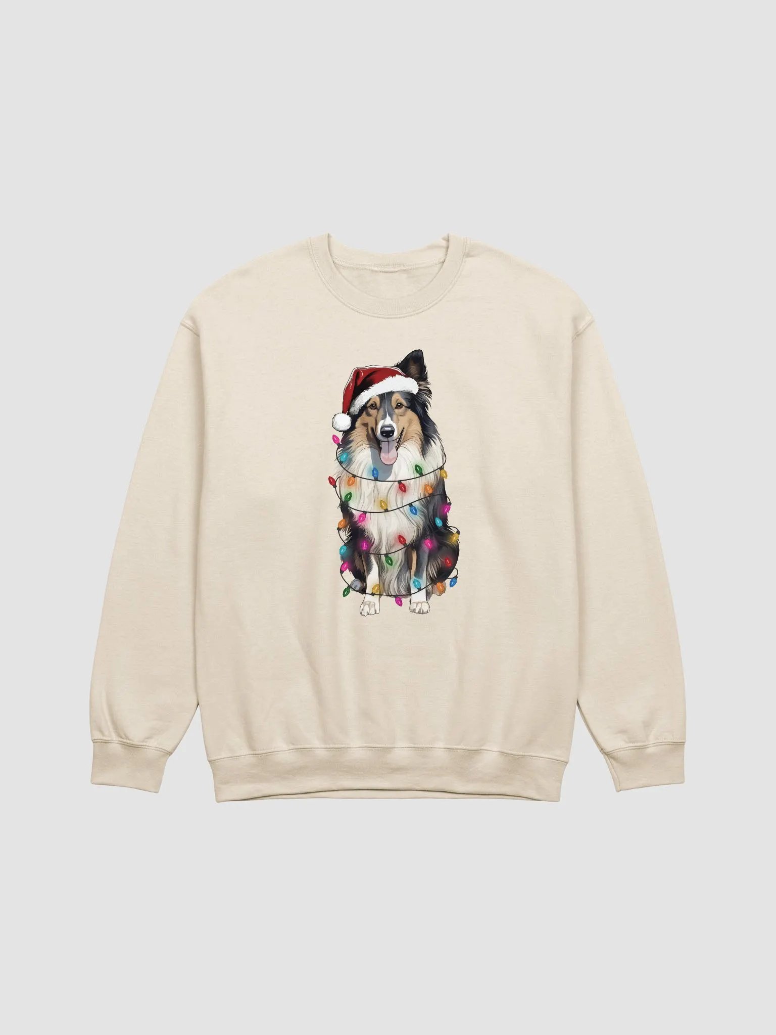 Funny Shetland Sheepdog(Tricolor) Christmas Sweatshirt for Sheltie Paw-rents product image (18)