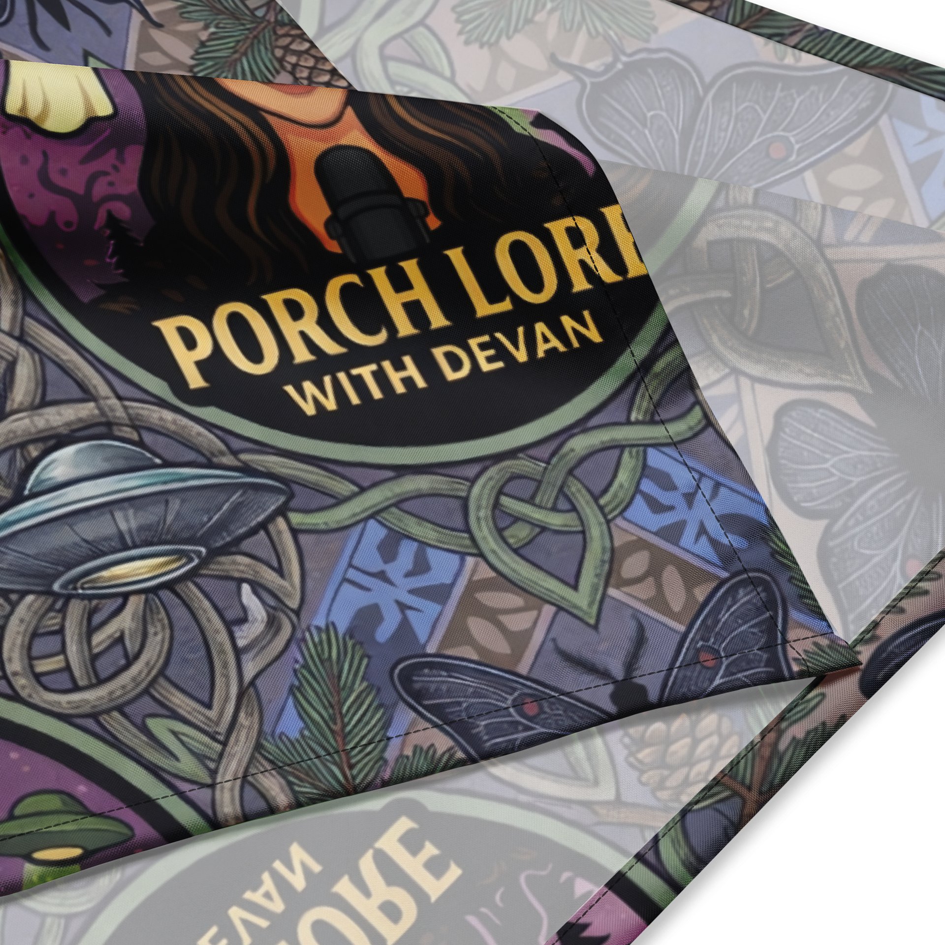PORCH LORE DEVAN PERIWINKLE MOTH SCARF product image (3)