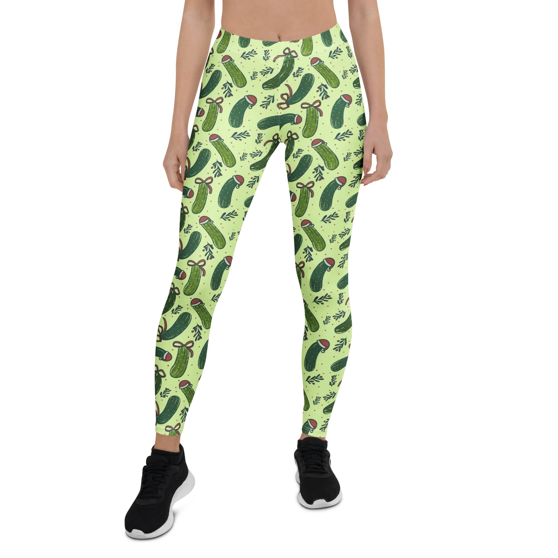 Christmas Pickles Pattern Leggings product image (2)