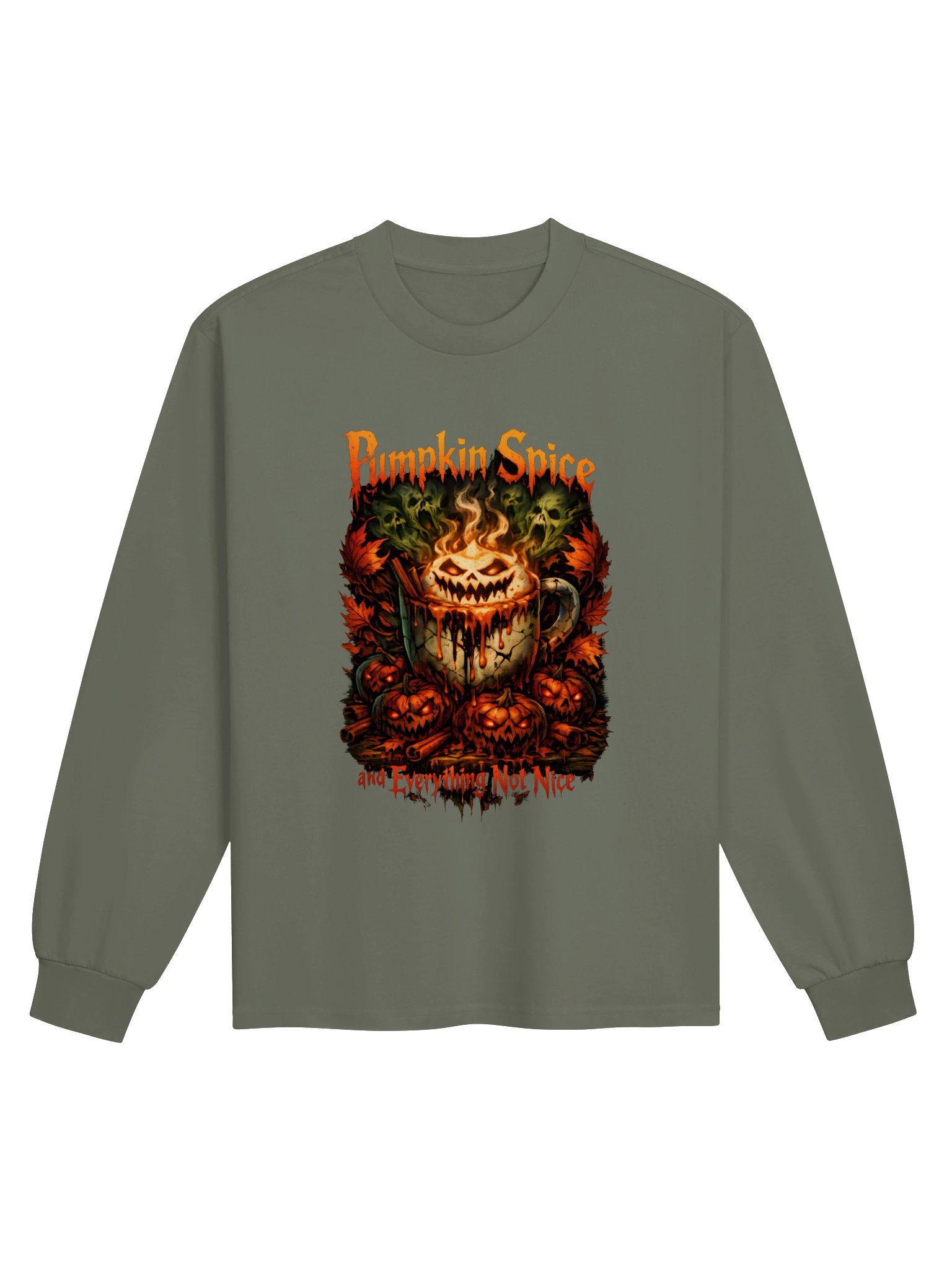 Pumpkin Spice & Everything Not Nice Halloween Tee product image (5)