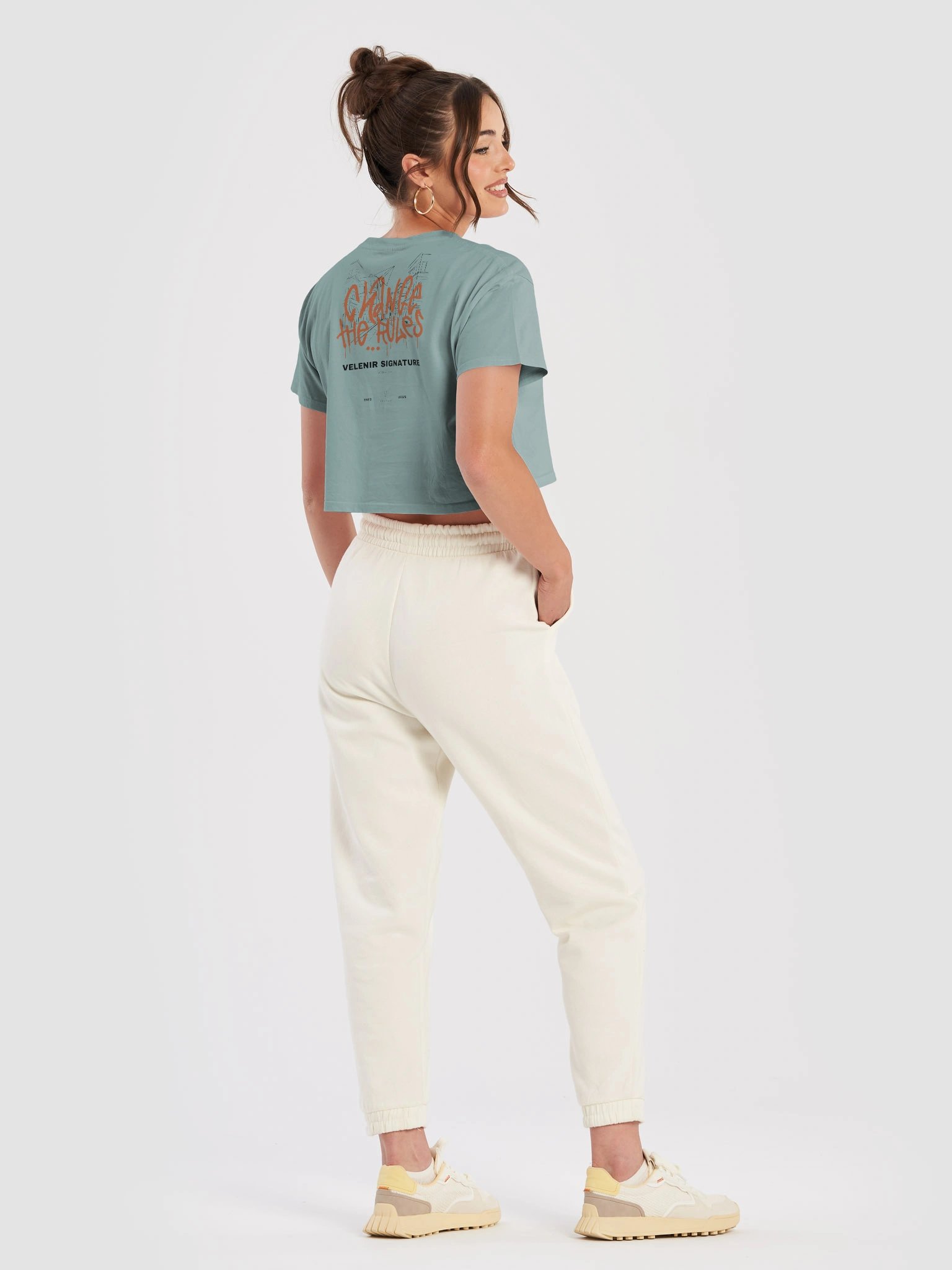 Velenir Change The Rules Women's Premium Crop Top product image (34)