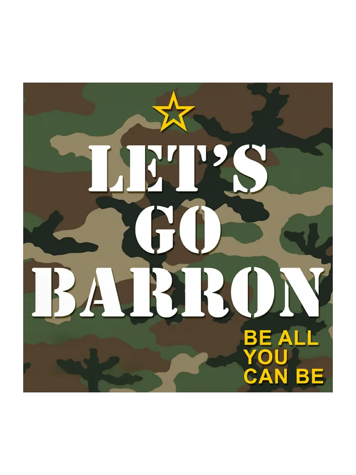 Let's Go Barron Camo Sticker product image (2)