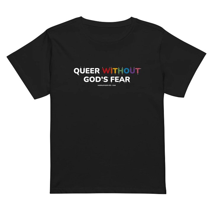 Queer Without God's Fear High-Waisted T-Shirt product image (2)