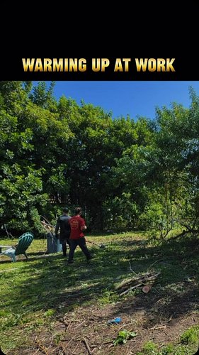 Looks like they’ve got too much energy… time to give them more work! 😂💪🏽#lawncare #fyp #landscaping #grassking #floridalandsc...