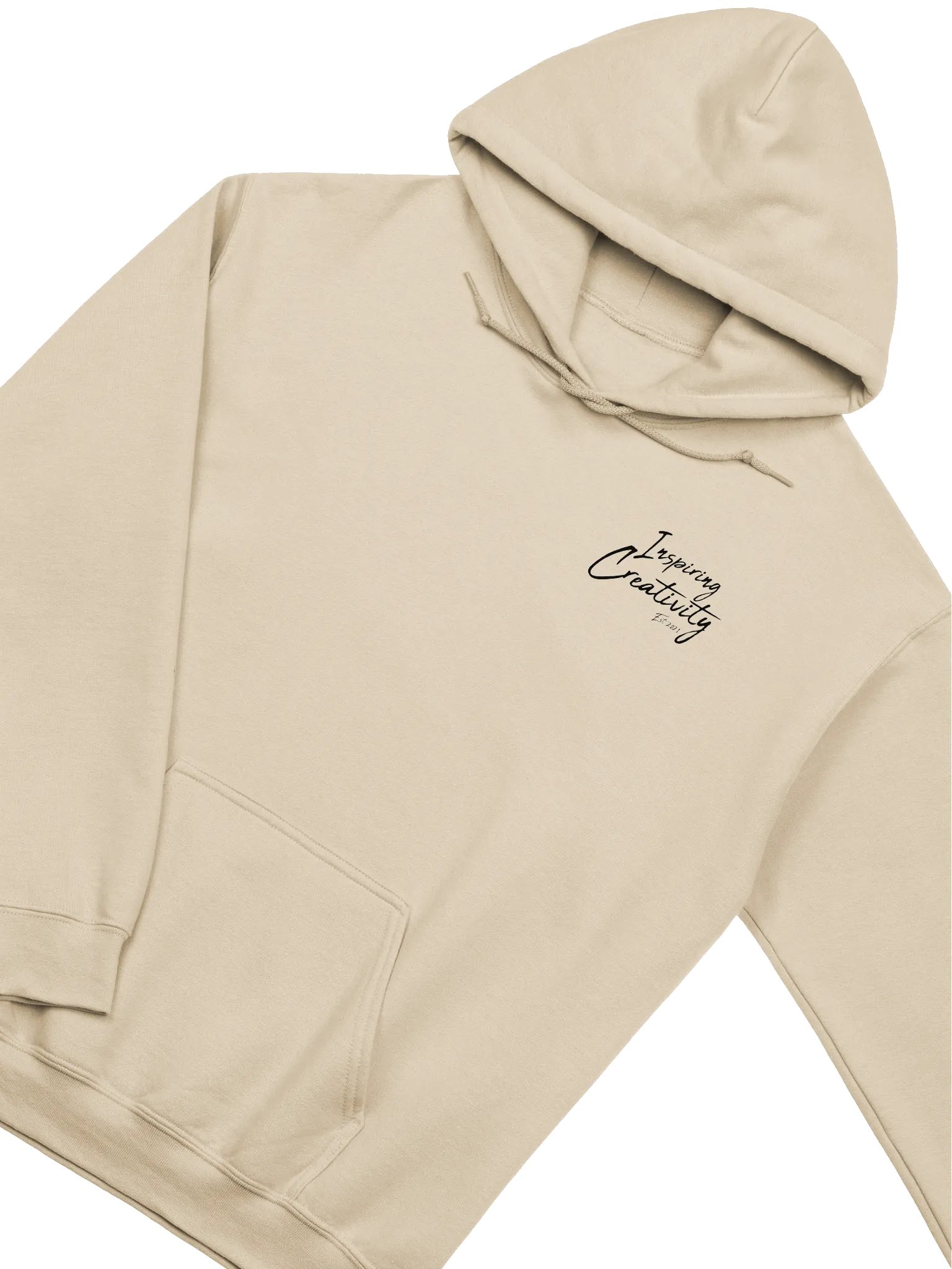 'Inspiring Creativity' (Spring-Lock Films) Graphic Cursive Hoodie - Black Edition product image (3)