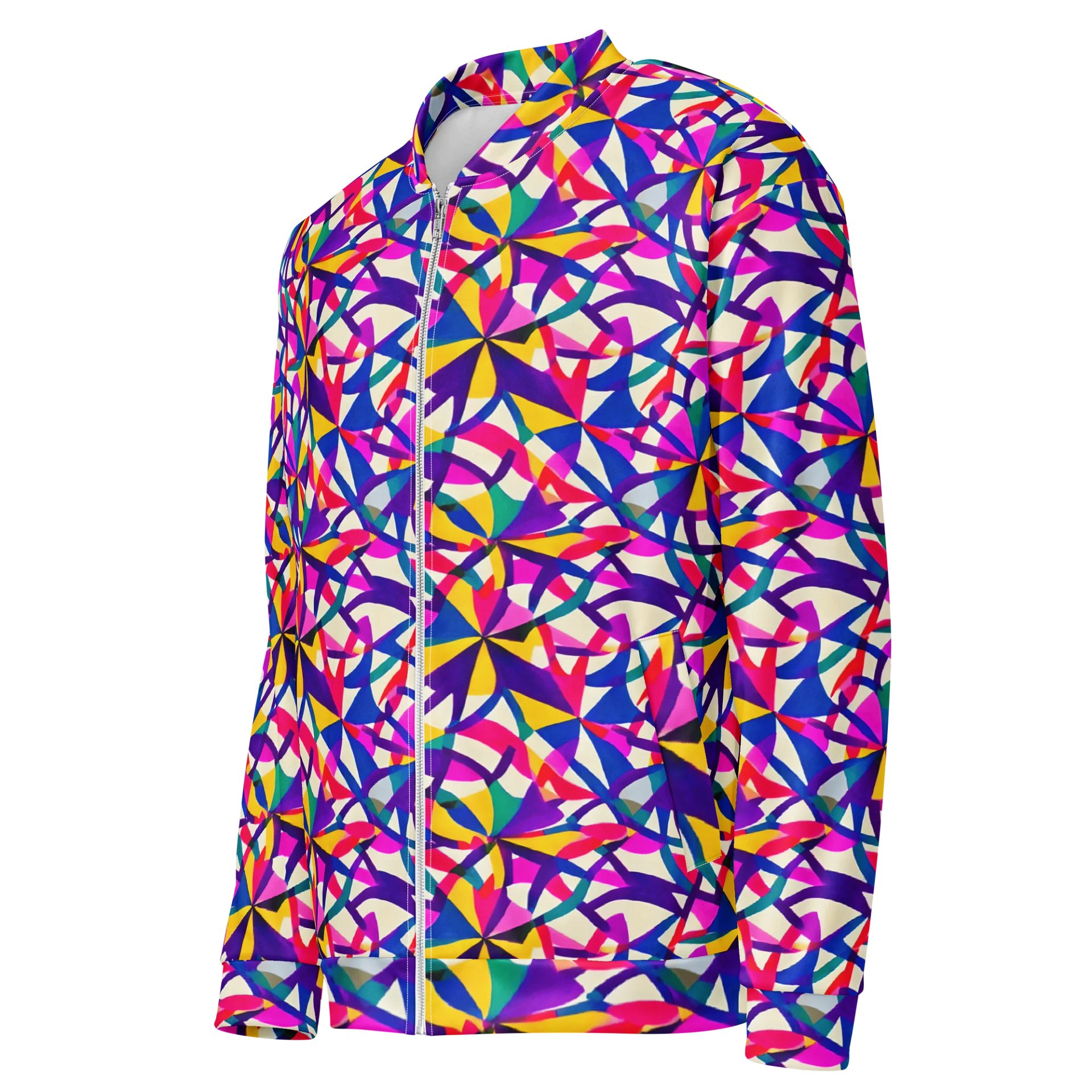 Rainbow Shapes Bomber Jacket product image (3)