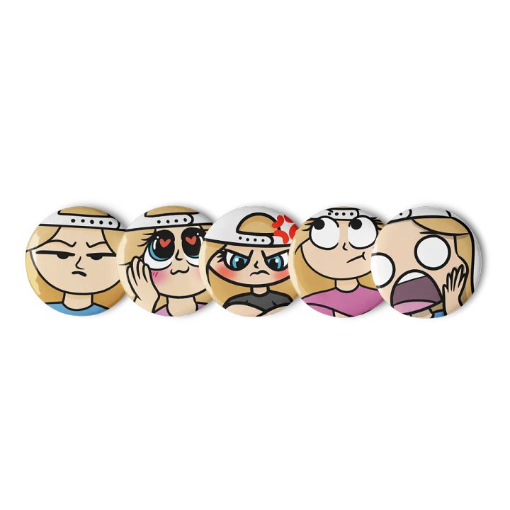 Sassy Cartoon Button Set product image (2)