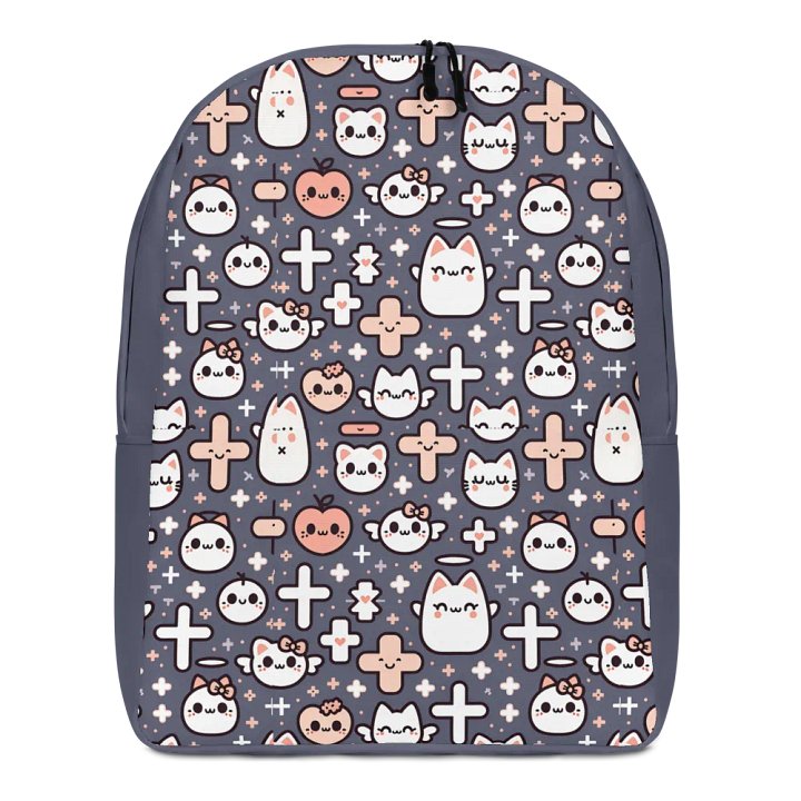 Cats and Crosses Minimalist Backpack product image (1)