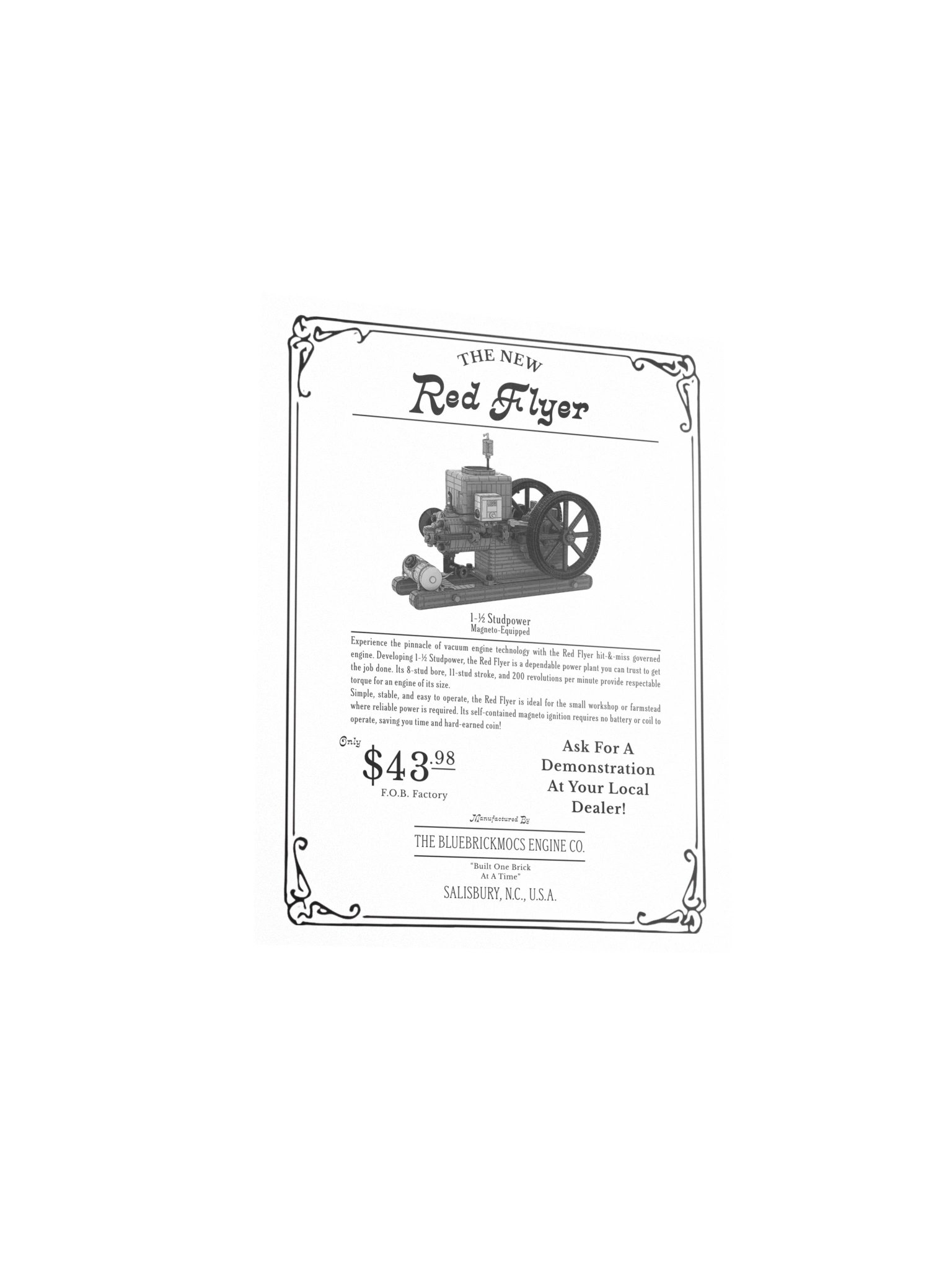 Red Flyer Hit-&-Miss Poster | 8" x 10" product image (3)