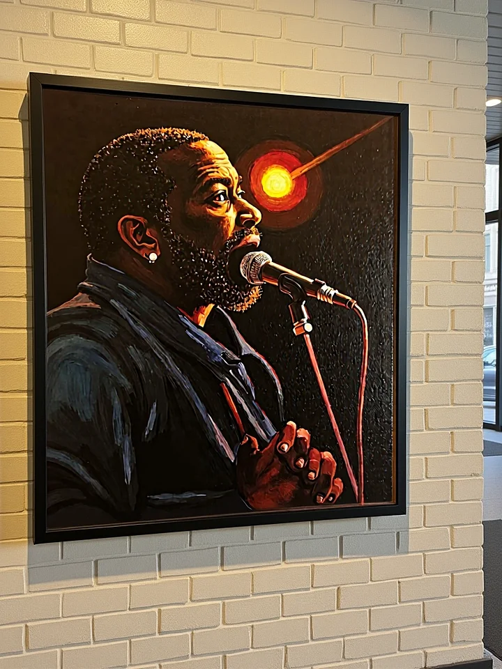 The Soul Singer - Retro Vibes Luminary Echoes Canvas Print product image (2)