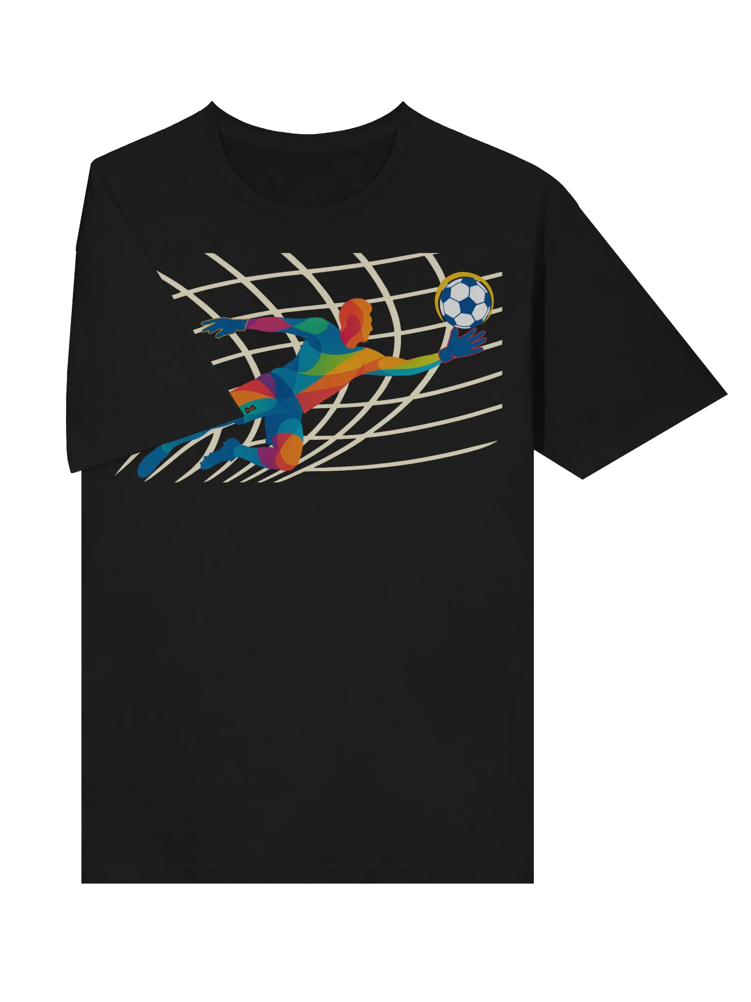 Diving Save: Colorful Goalkeeper Tee product image (5)