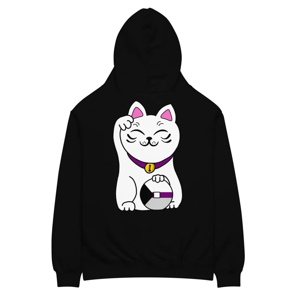 Maneki neko demisexual pride hoodie product image (8)