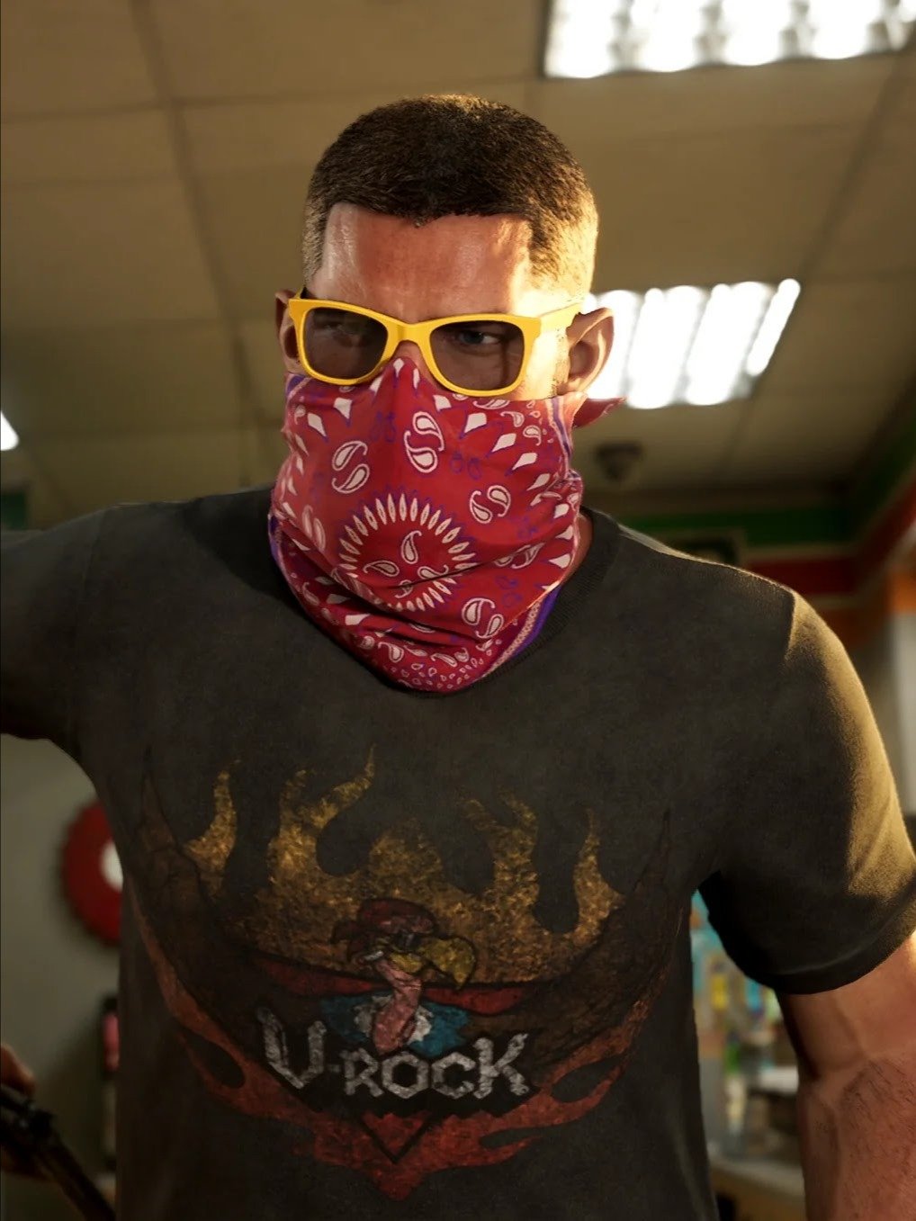 GTA VI Jason Duval V-Rock T-Shirt | Grand Theft Auto 6 - V Rock Radio T Shirt product image (2)
