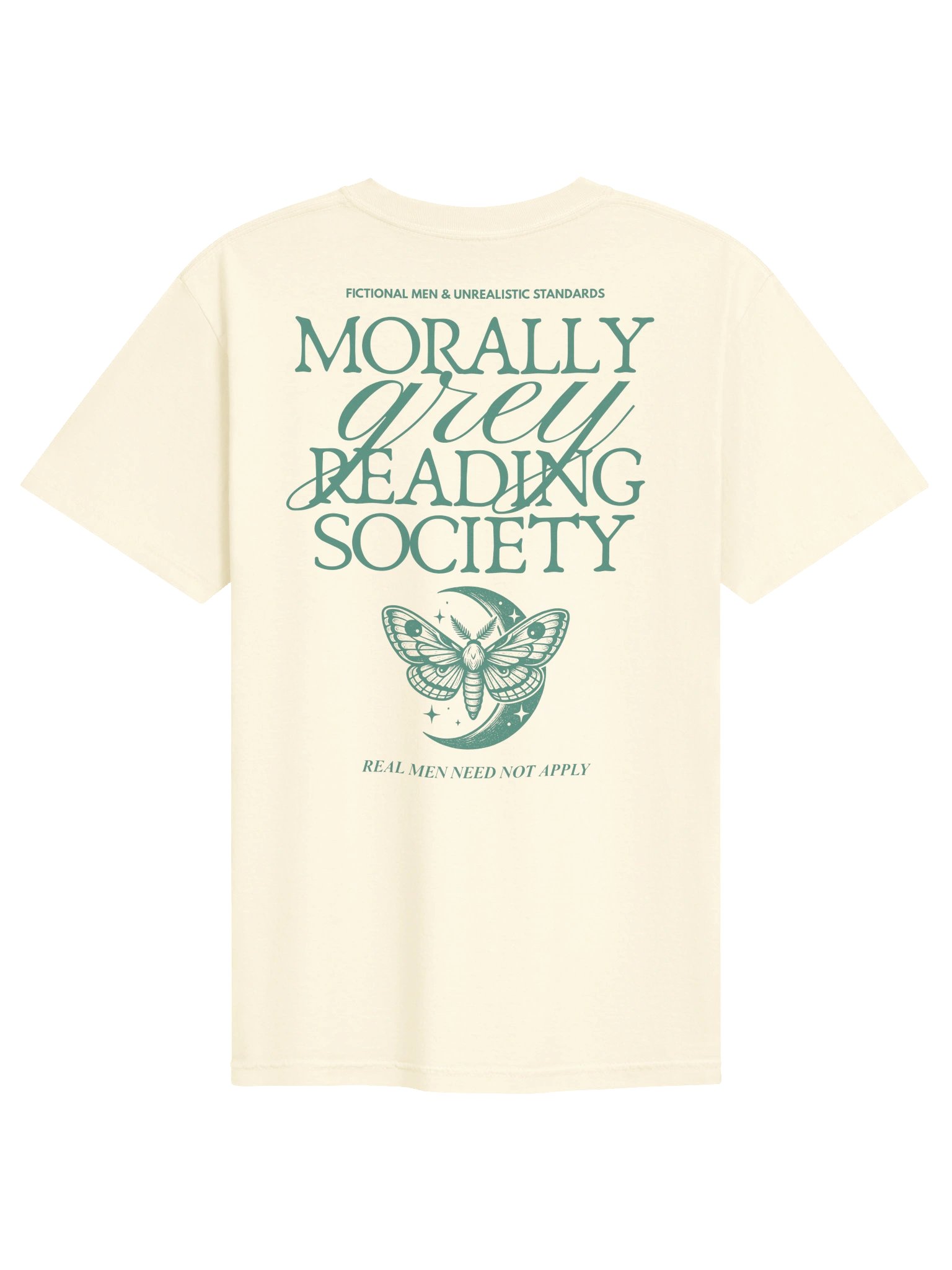 Morally Grey Reading Society Shirt, Comfort Colors Dark Fantasy Book Club Tee, Green Print product image (1)