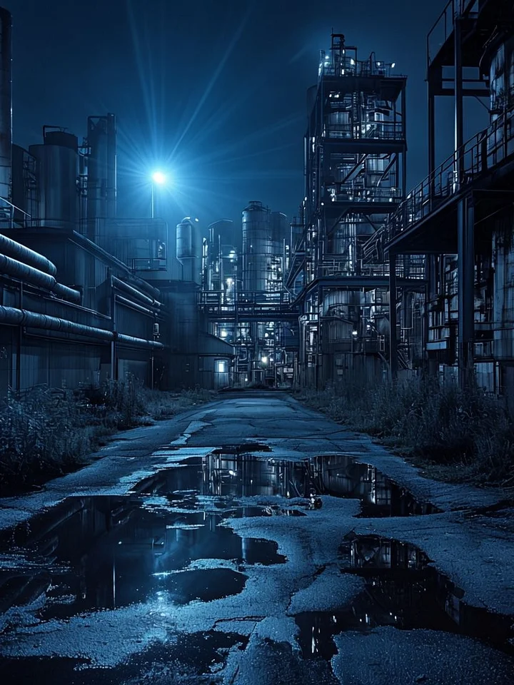 Industrial Nightfall Framed Poster product image (1)