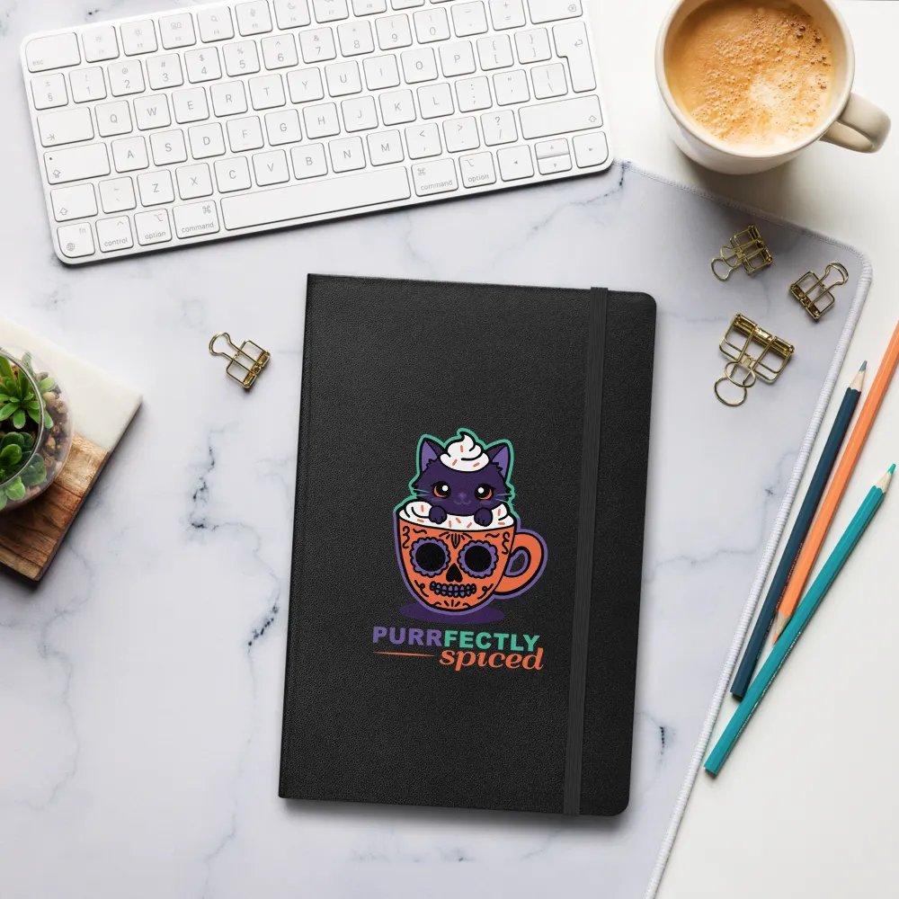 Purrfectly Spiced Hardcover Bound Lined Notebook product image (9)