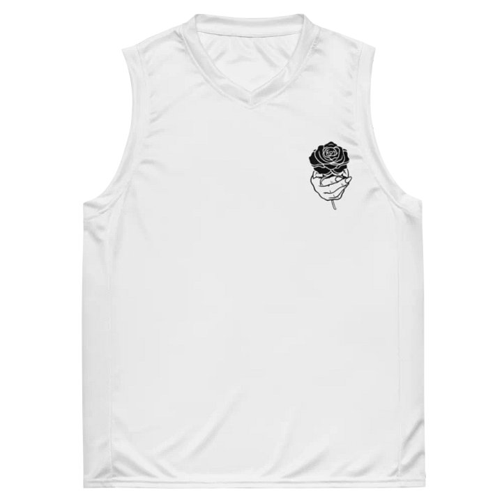 Black Rose Beauty Muscle Tank (White) product image (2)