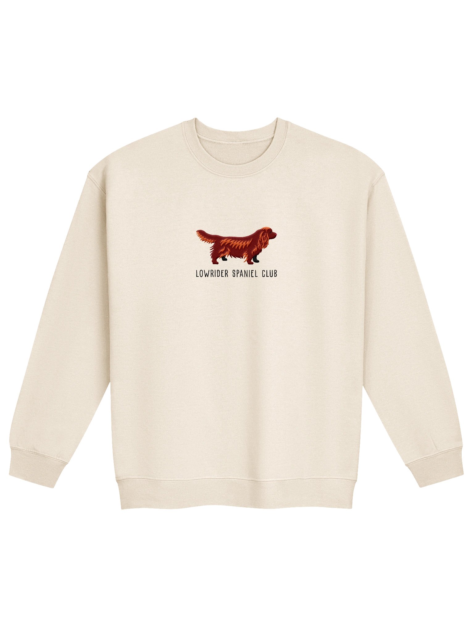 Lowrider Spaniel Club Sweatshirt (Embroidered) of a Sussex Spaniel(Liver) product image (4)