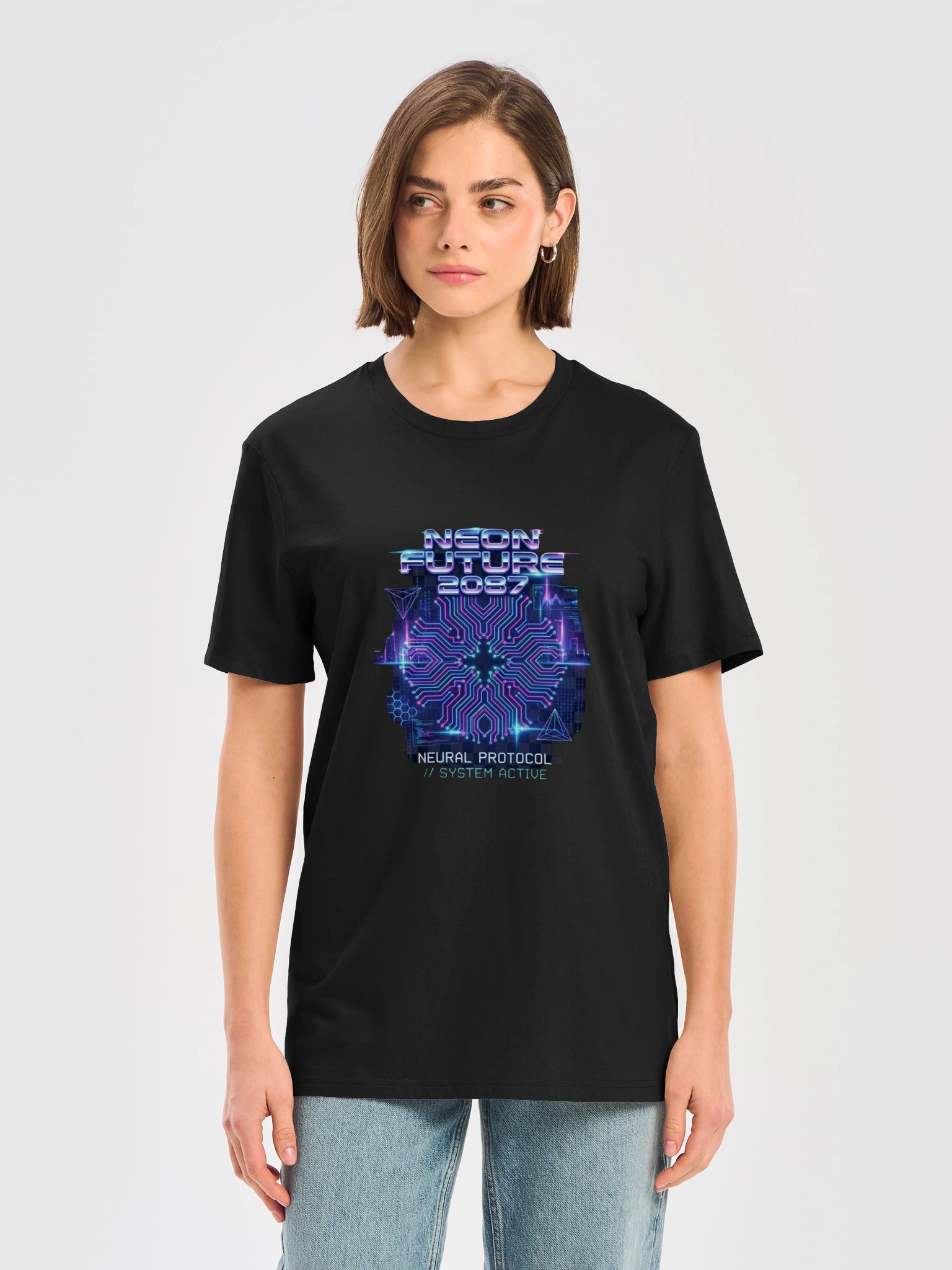 Neon Future 2087 Cyber Circuit Tee product image (1)