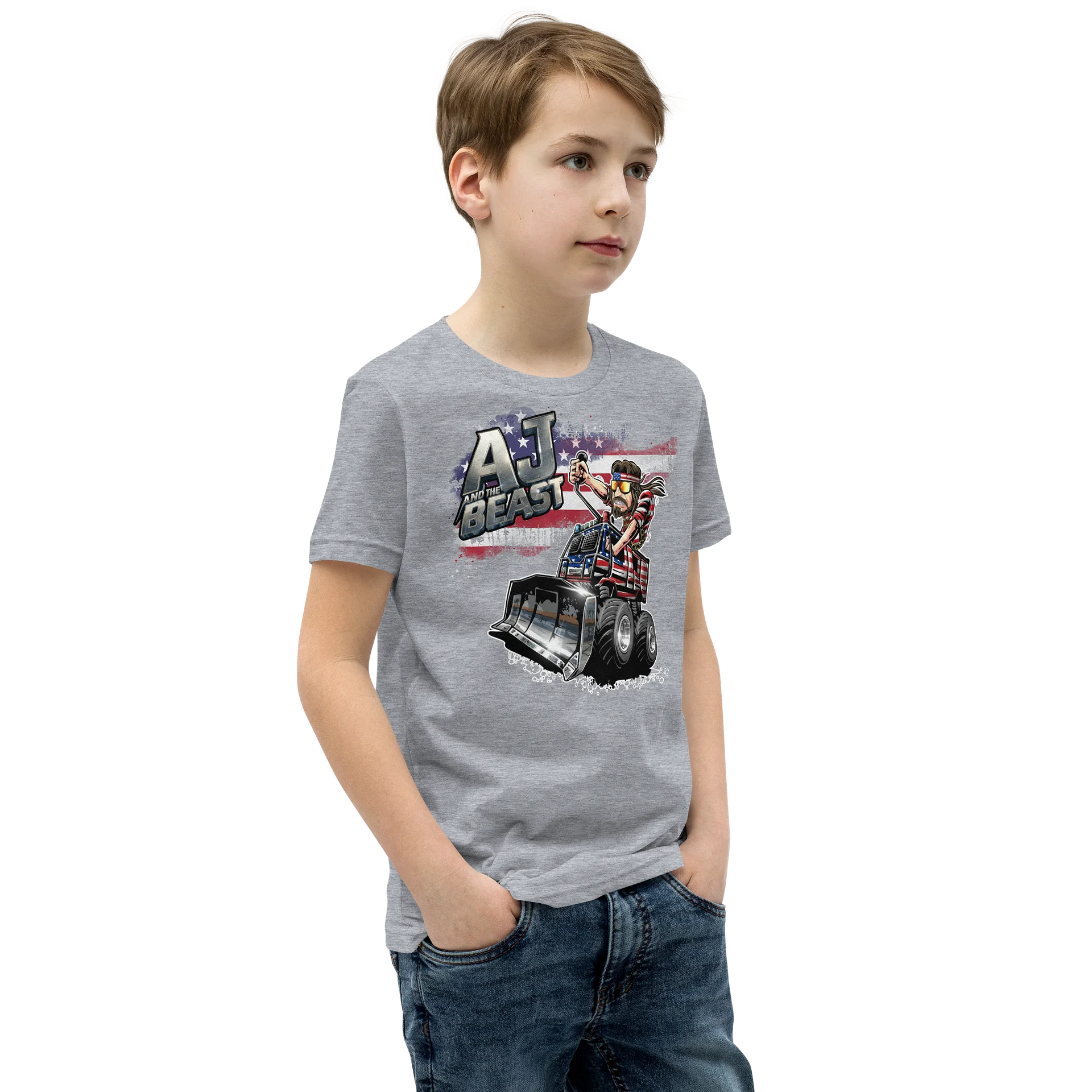 Bella+Canvas Youth Short Sleeve T-Shirt : AJ and the BEAST USA product image (52)
