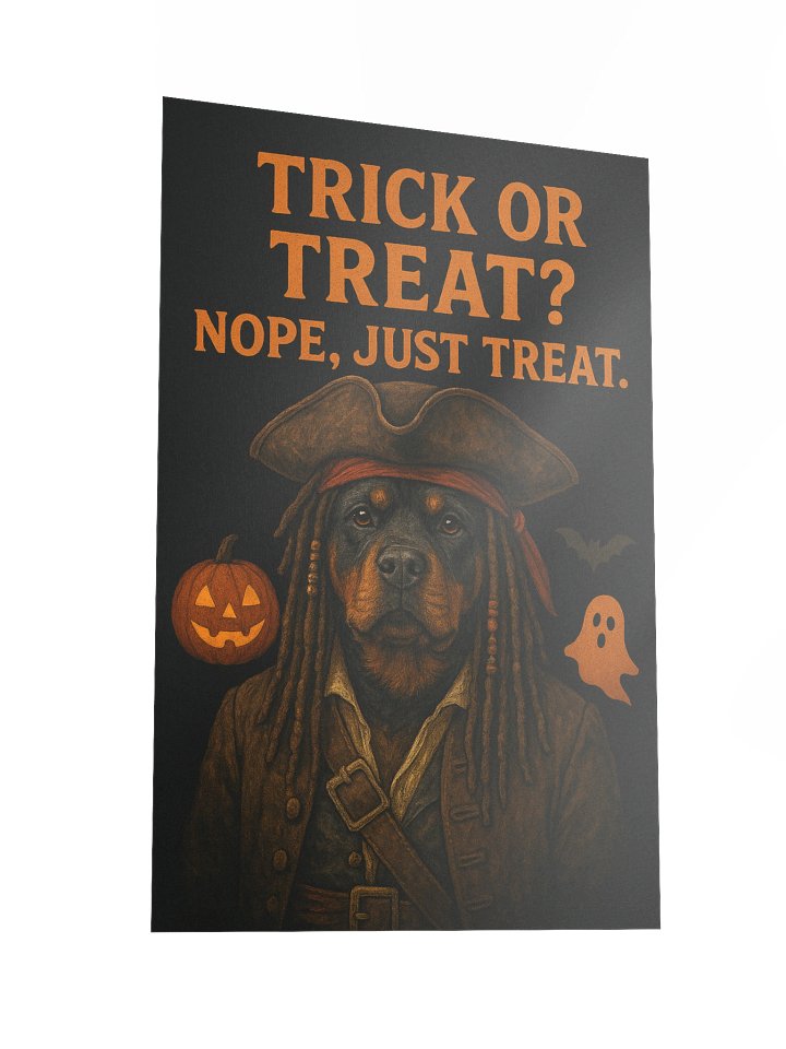 Pirate Rottweiler Halloween Poster product image (4)