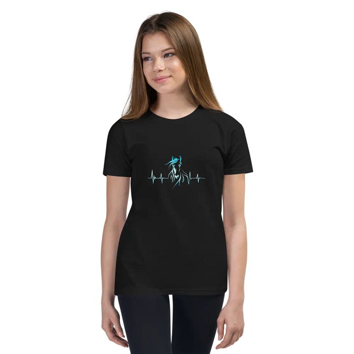 Horse Heartbeat Bella+Canvas Youth Short Sleeve T-Shirt product image (1)