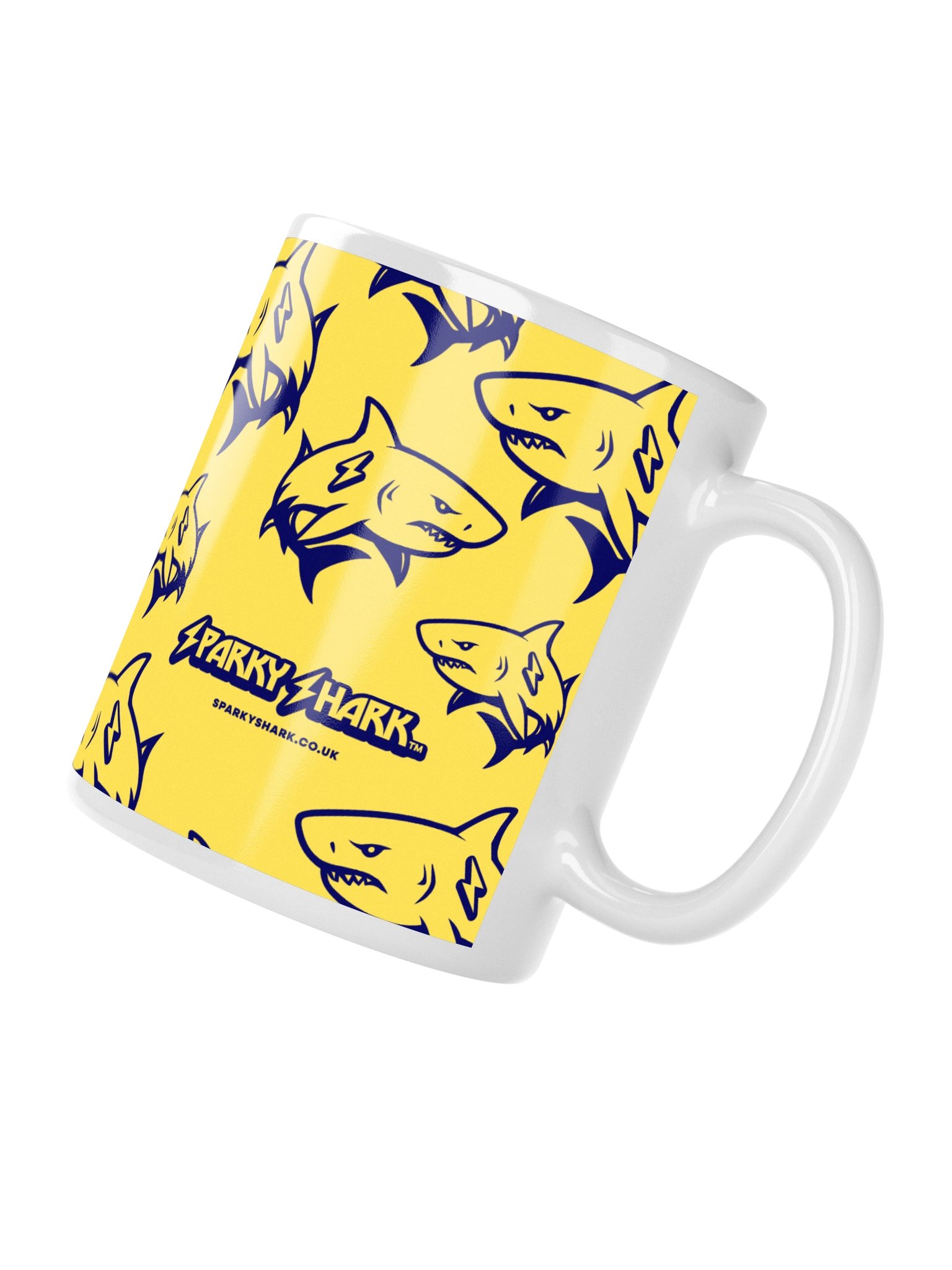 Giant Shark Pattern Mug Yellow product image (4)