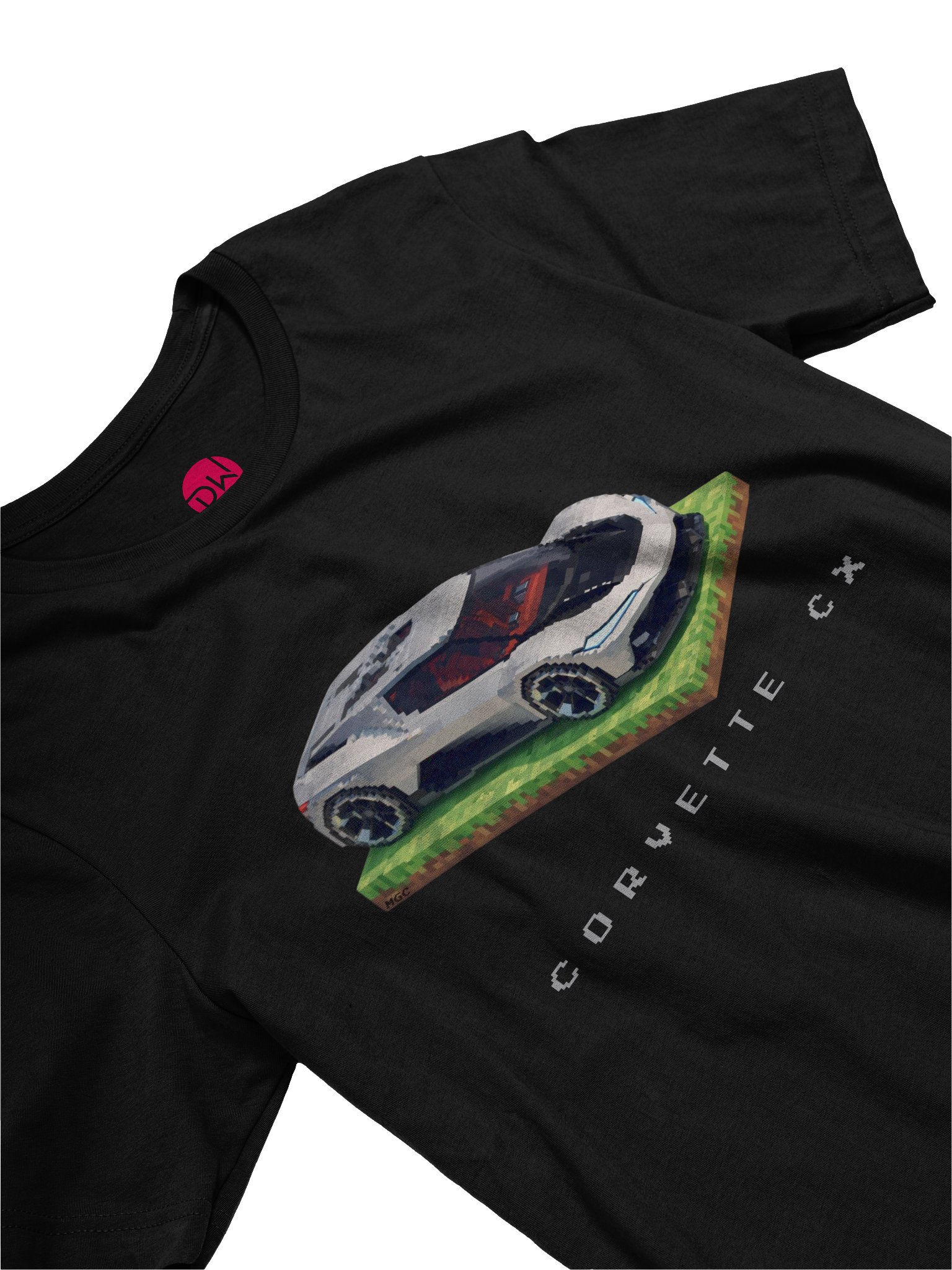 Silver Corvette CX Concept Shirt (Pixel, Retro, Minecraft) product image (21)