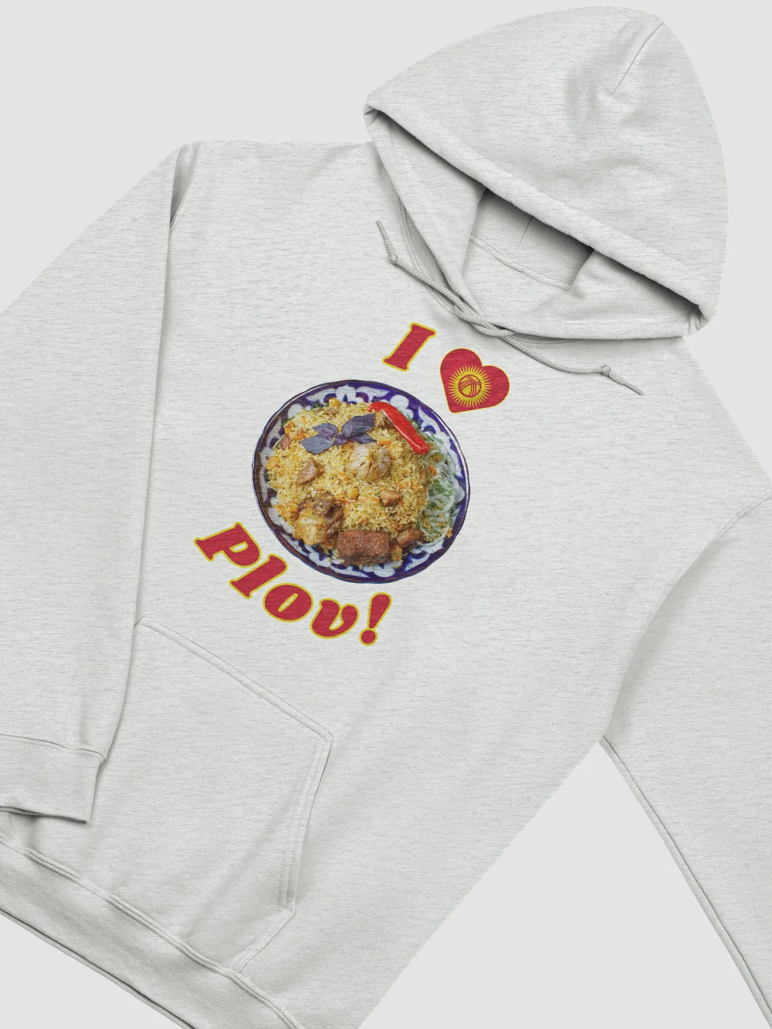 I Heart Plov - Food Hoodie With Kyrgyz Flag Design product image (11)