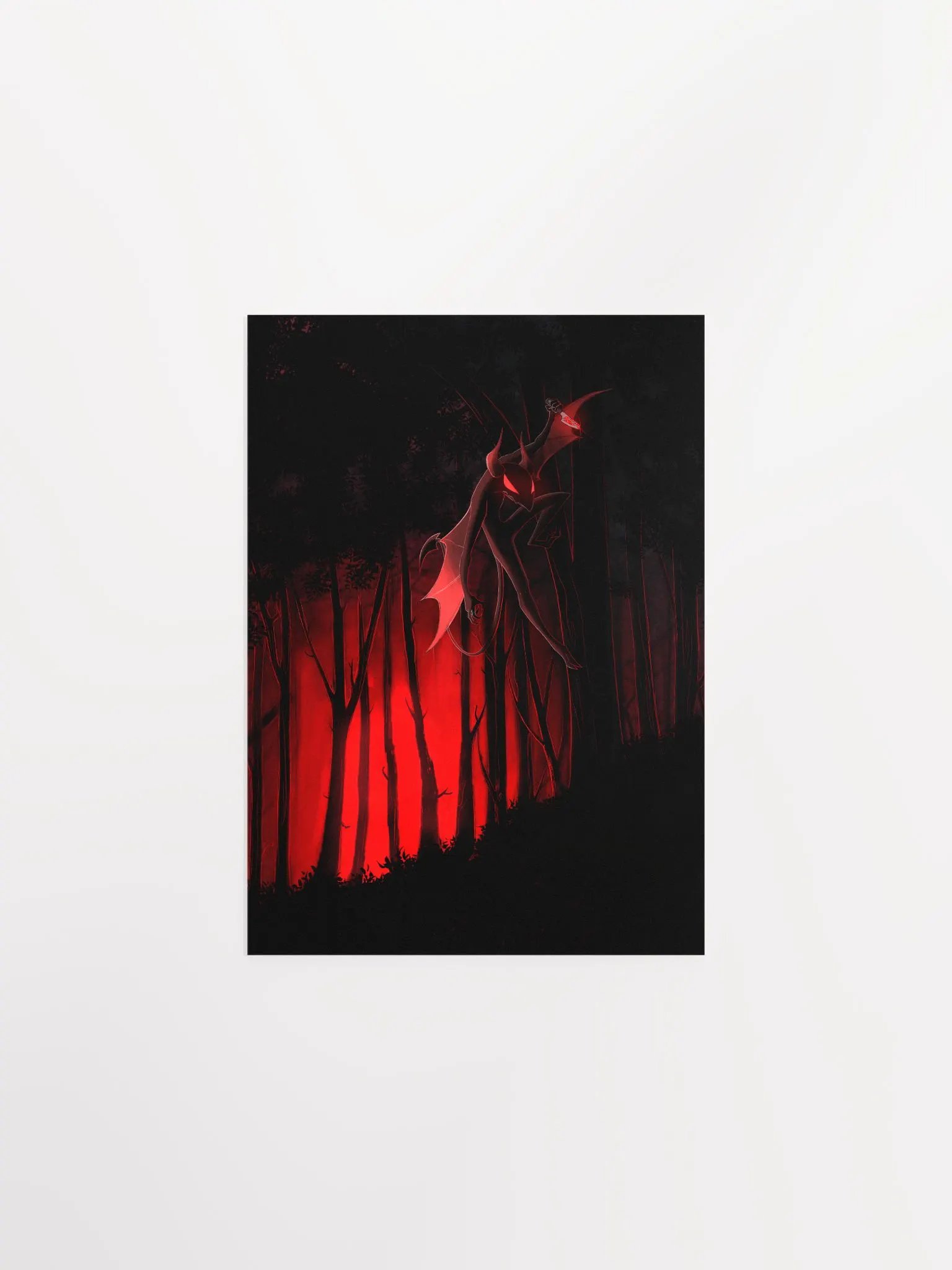 Red Forest Matte Poster product image (5)