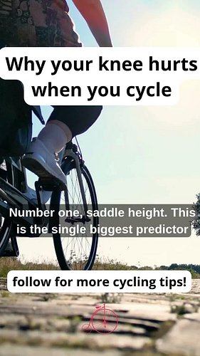 This is why your knee hurts when you cycle. Follow for free cycling tips! 

#cyclinglife #cycling #workout #motivation #health