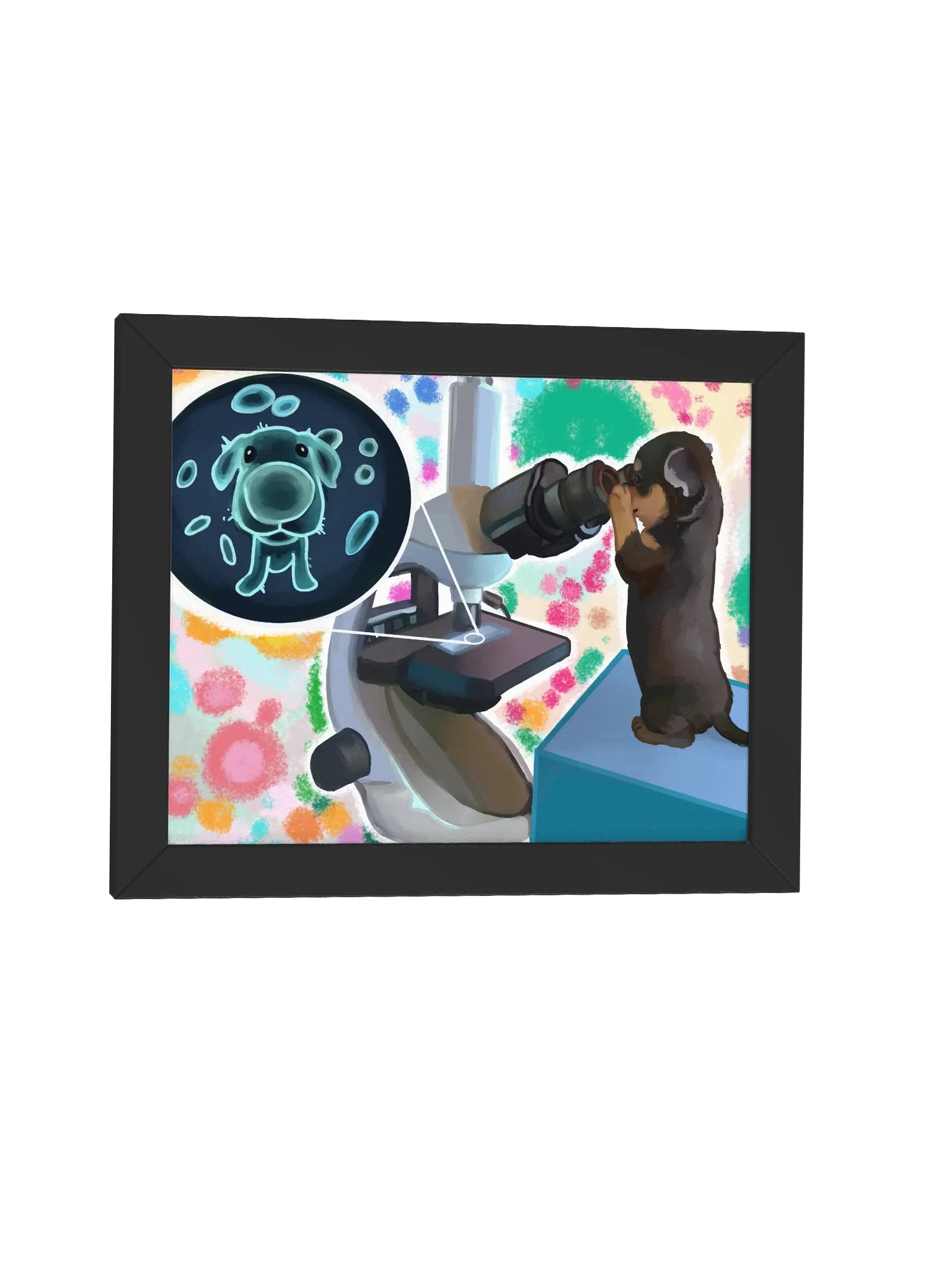Microbiology framed poster product image (1)