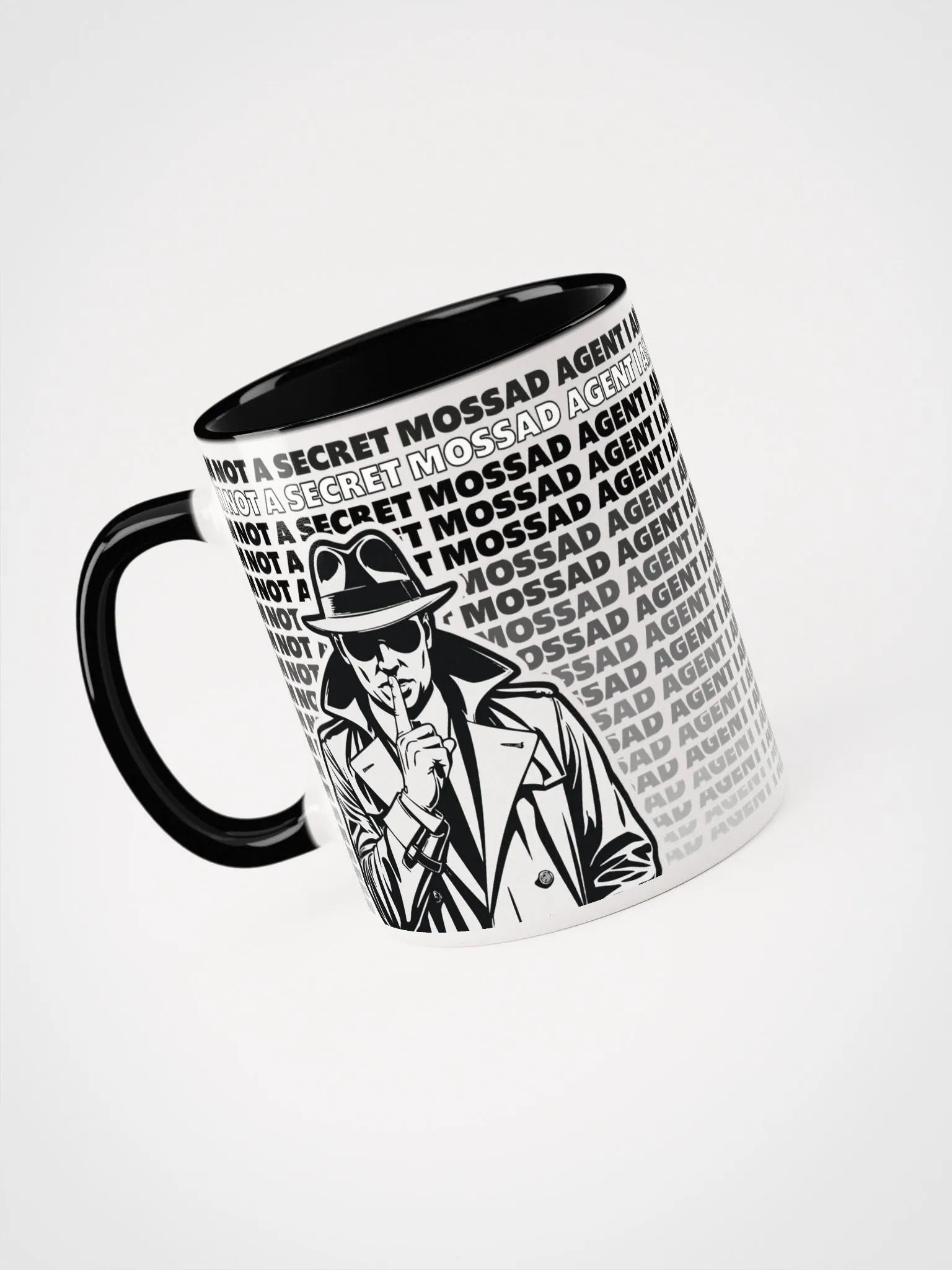 Secret Mossad Man Duo-Color Mug product image (2)