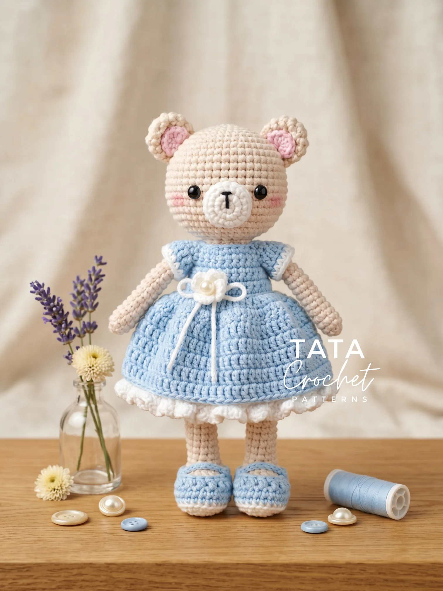 Bea the Resilient Bear – Amigurumi Crochet Pattern | Digital Download PDF product image (2)