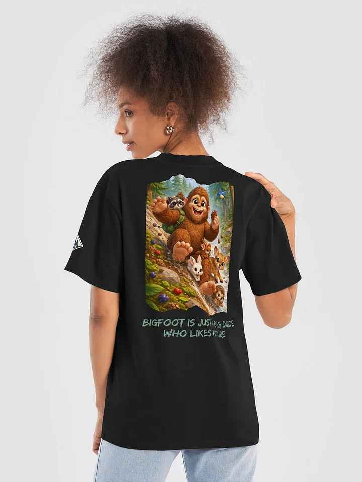 Bigfoot T-Shirt – “Big Dude Who Likes Nature” Woodland Adventure product image (1)