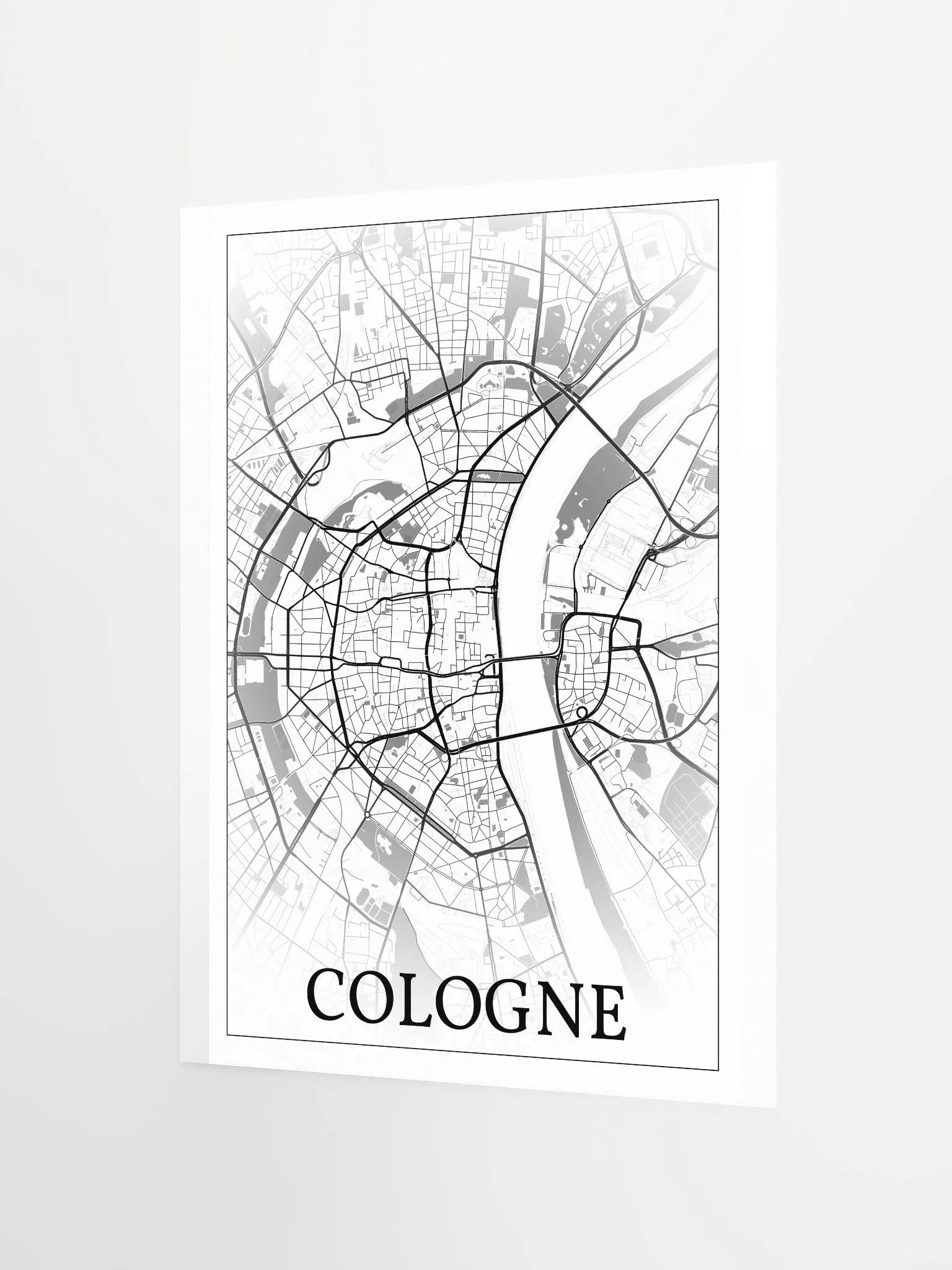 Cologne, Germany, city map print product image (7)