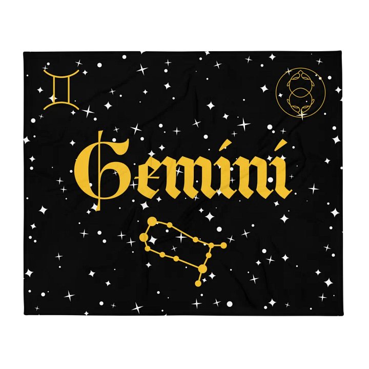 Celestial Gemini Throw Blanket product image (2)