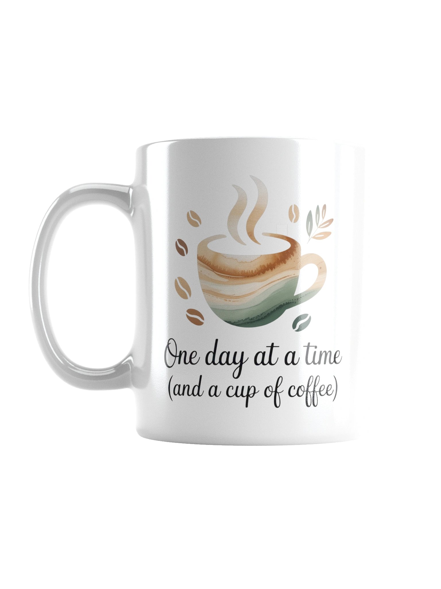 One Day at a Time Coffee Mug – Mindful Lifestyle Gift product image (1)