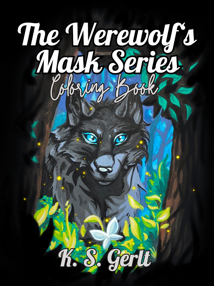 The Werewolf's Mask Digital Coloring Book product image (1)