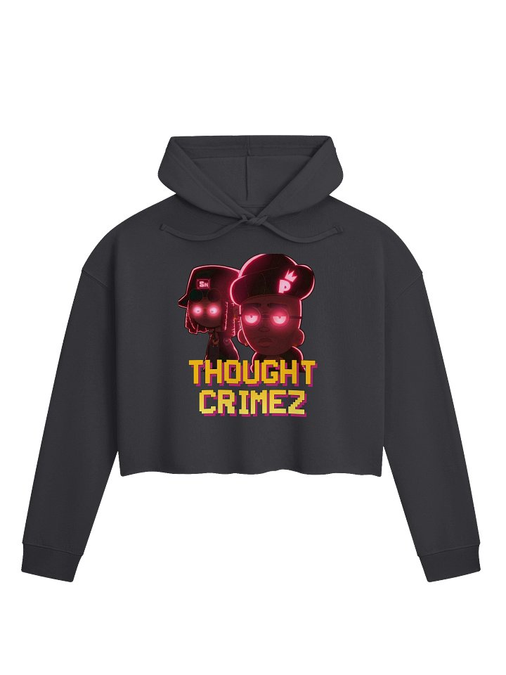 DARK THOUGHT CRIMEZ Neon Pixel Crop Hoodie product image (1)