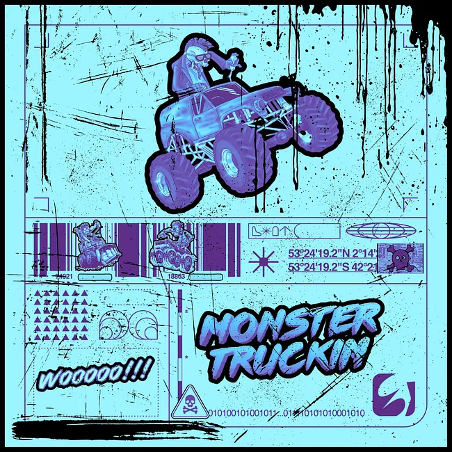 MONSTER TRUCKIN BLUE