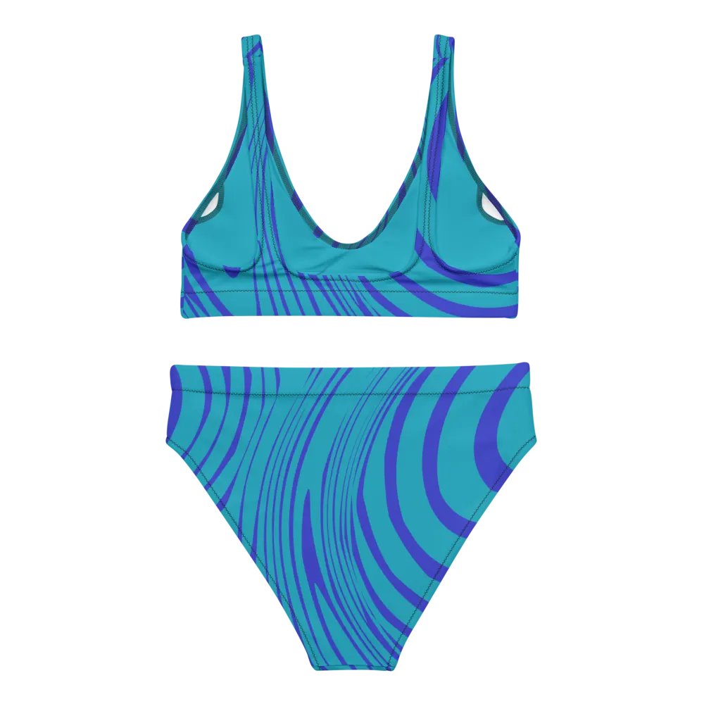 Ocean Vortex High Waited Bikini Set product image (6)
