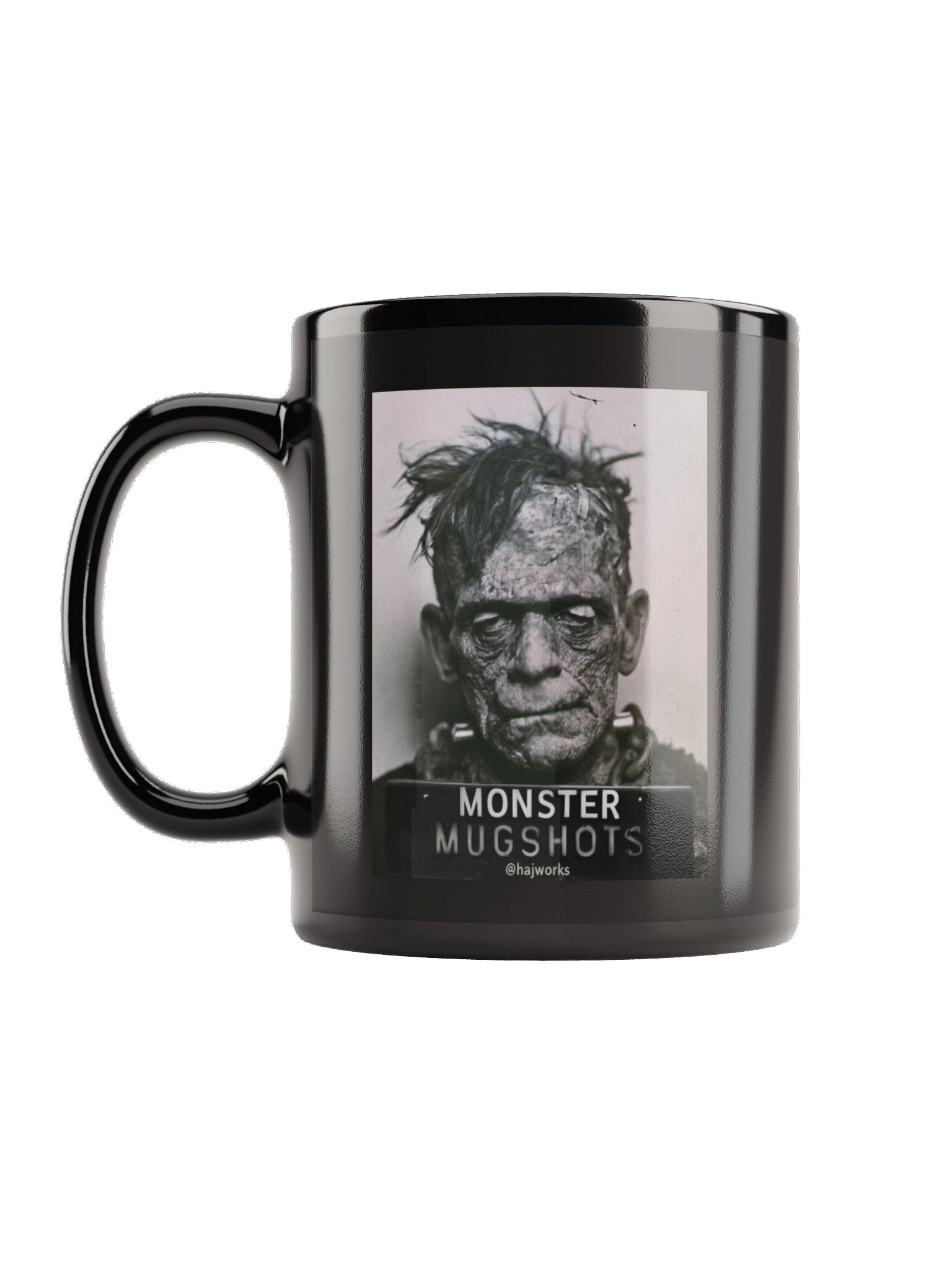 Monster Mugshots No. 001 - Black Ceramic Mug product image (1)