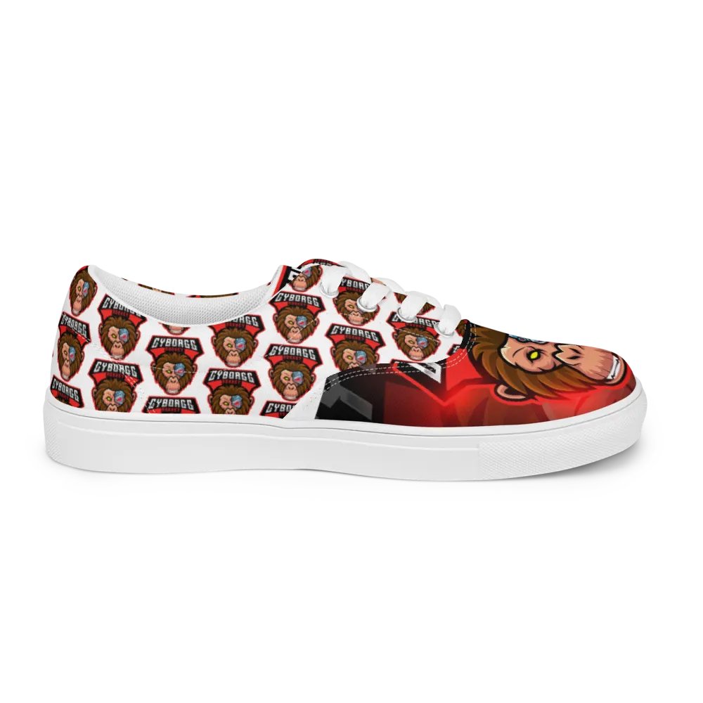 CyborggMonkey Red Pattern Men's Shoes product image (12)