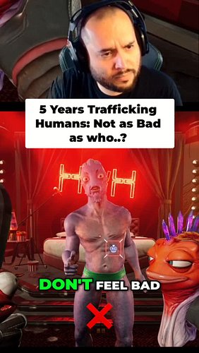 5 years 'human dealer' on the black market is a good run. Not for sex, so not as bad as who..... Let's get this over with. #H...