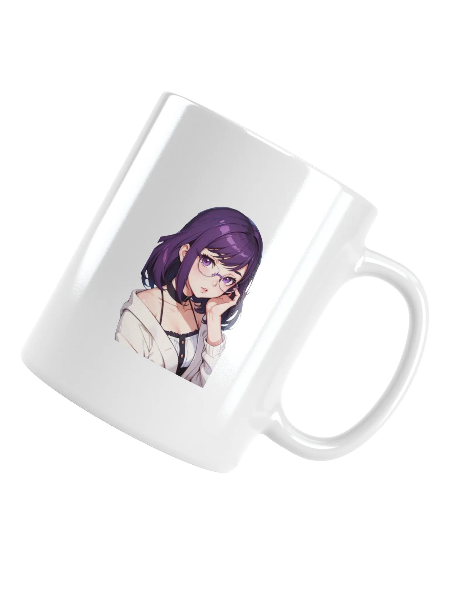 (PURPLE WAIFU) K White Mug product image (4)