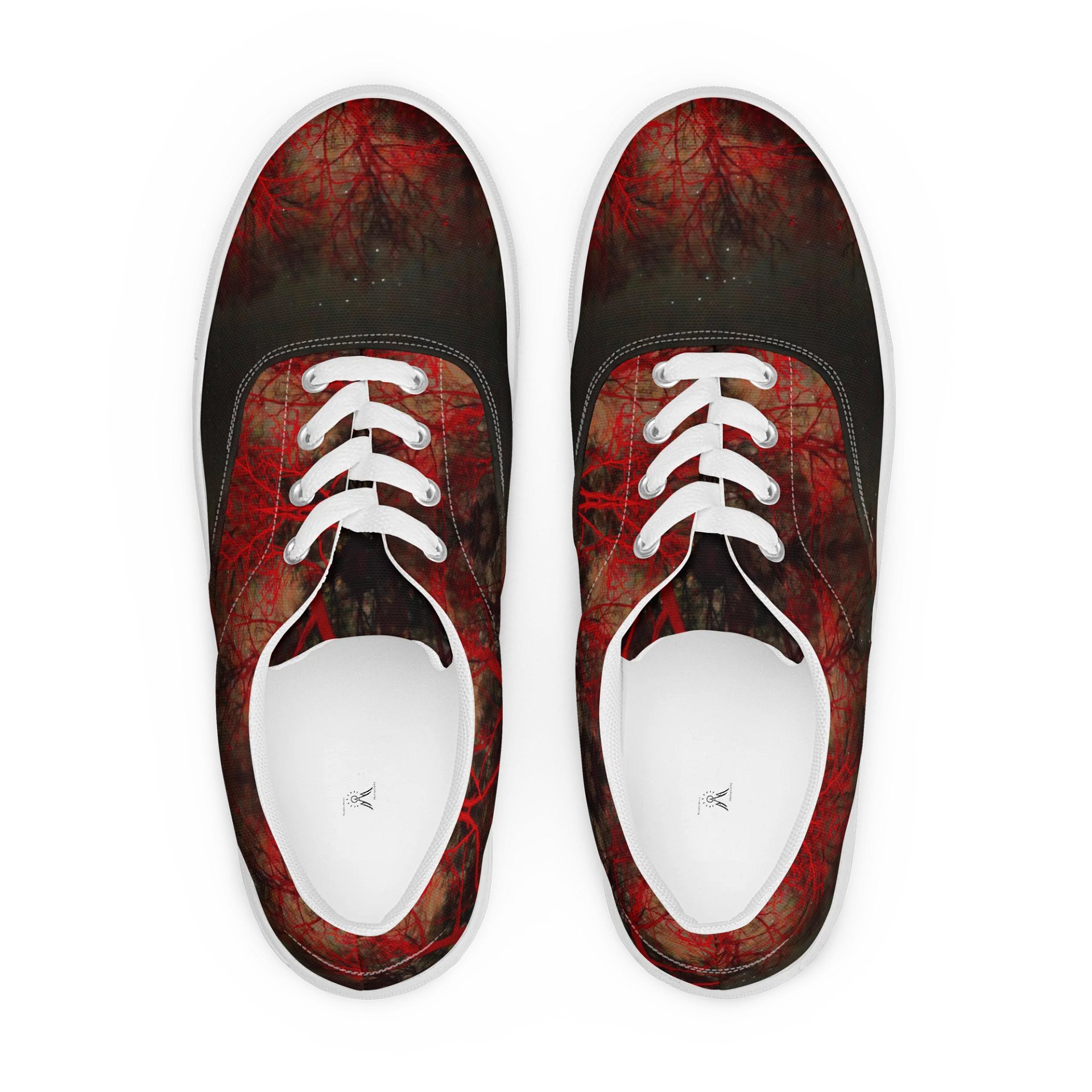 Red Tree Night Sky Men's Canvas Shoes product image (1)
