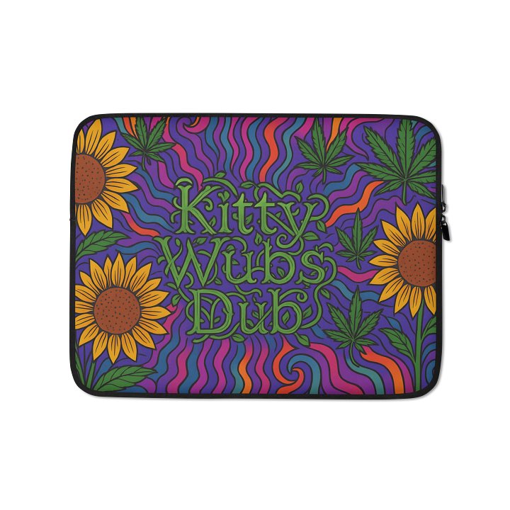 Kitty Sunflower Laptop Case product image (1)